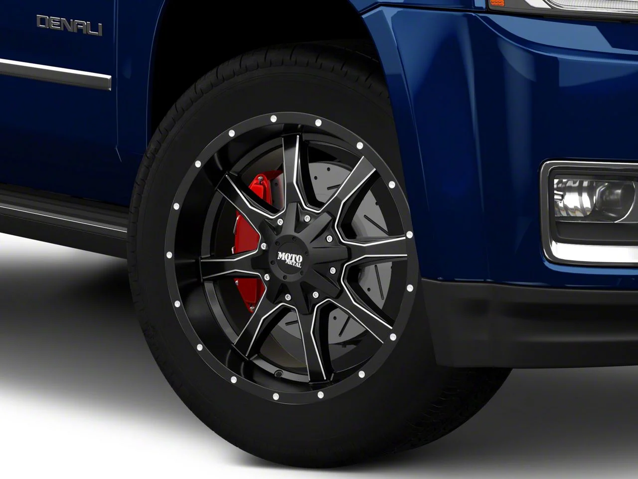 Moto Metal MO970 Semi Gloss Black Milled 6-Lug Wheel; 20x9; 12mm Offset (15-20 Yukon)