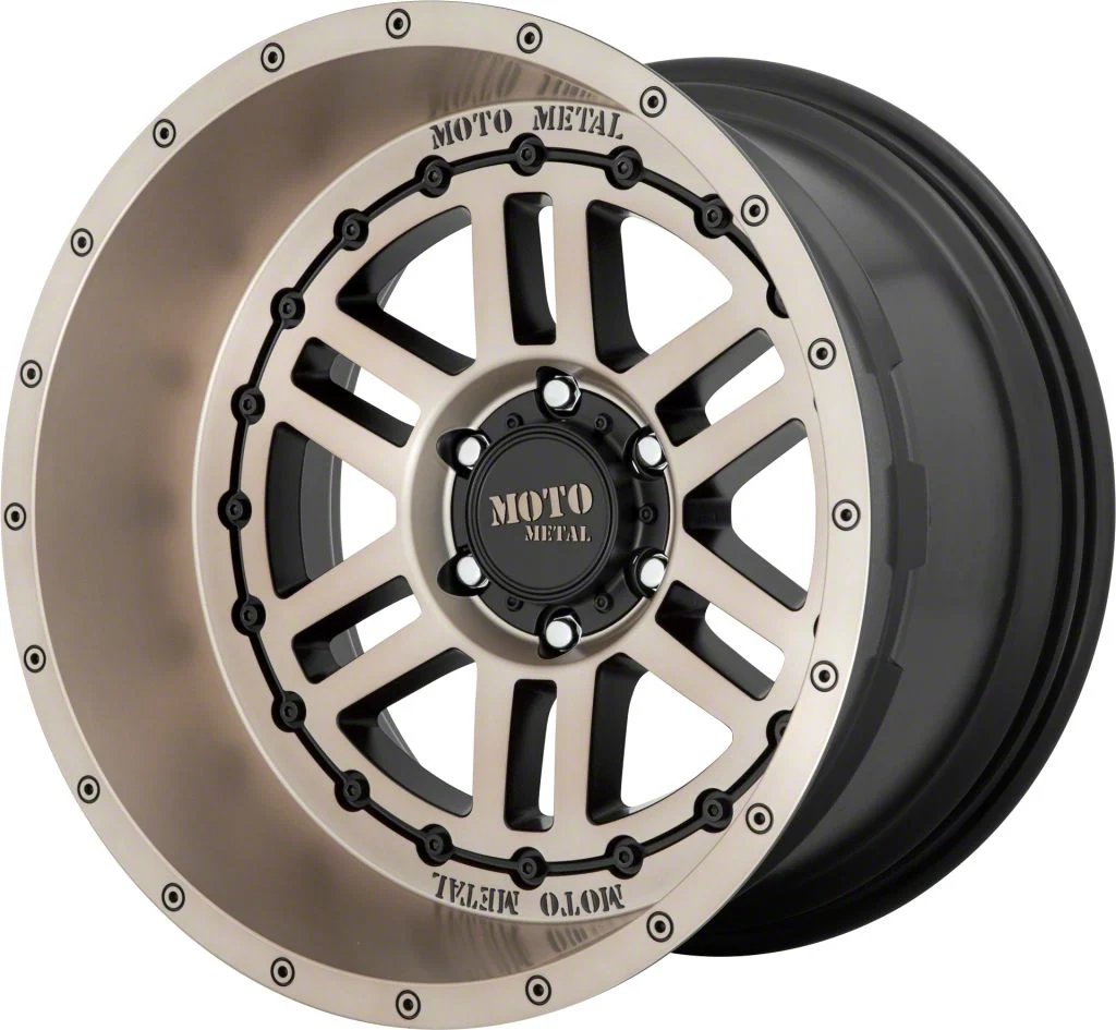 Moto Metal MO800 Deep Six Satin Black with Bronze Tint 6-Lug Wheel; 22x12; -44mm Offset (19-26 RAM 1500)