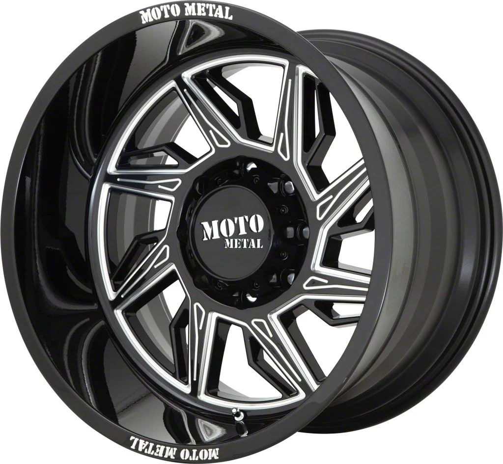 Moto Metal MO997 Hurricane Gloss Black Milled 6-Lug Wheel; Right Directional; 20x10; -18mm Offset (19-26 RAM 1500)