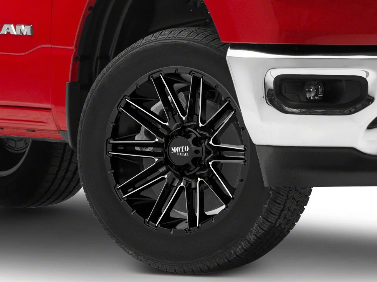 Moto Metal MO998 Kraken Gloss Black Milled 6-Lug Wheel; 20x9; 0mm Offset (19-26 RAM 1500)