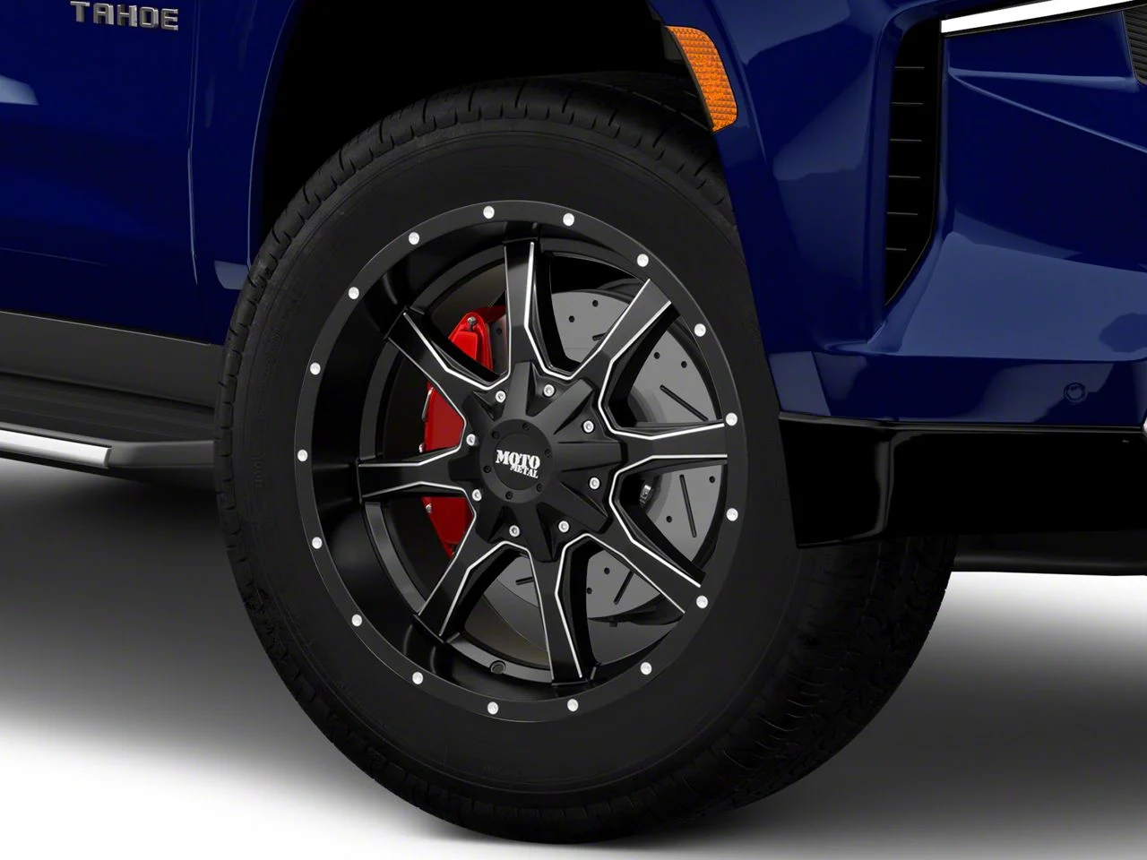 Moto Metal MO970 Semi Gloss Black Milled 6-Lug Wheel; 20x9; 12mm Offset (21-26 Tahoe)