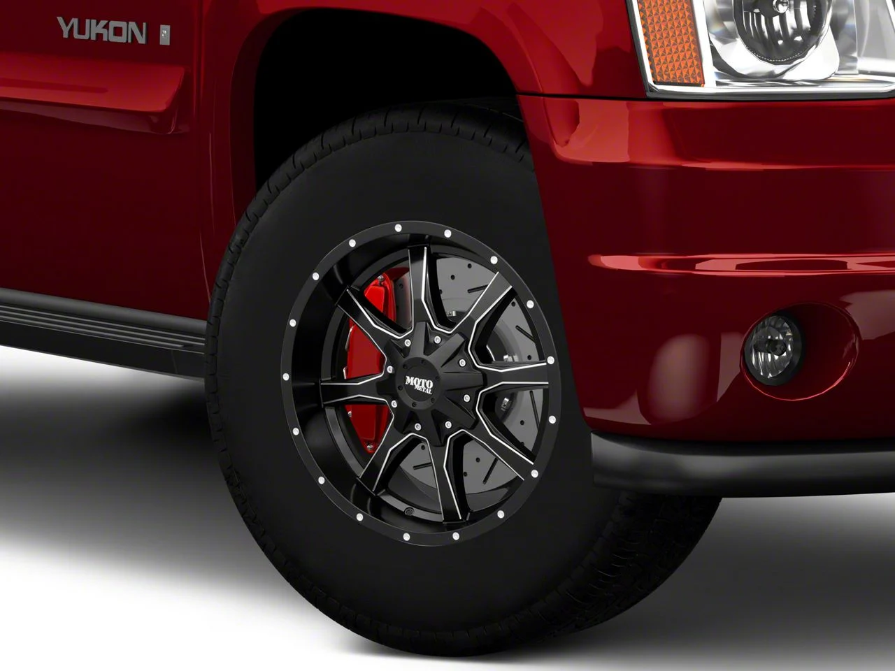 Moto Metal MO970 Semi Gloss Black Milled 6-Lug Wheel; 17x9; 12mm Offset (07-14 Yukon)