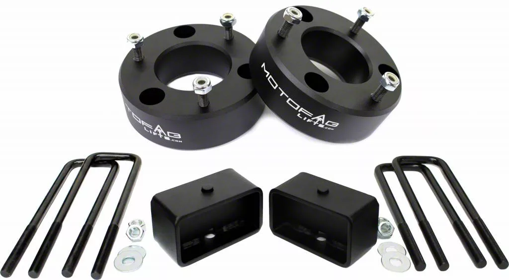 MotoFab 2.50-Inch Front / 2-Inch Rear Leveling Kit (19-24 Silverado 1500, Excluding Trail Boss & ZR2)
