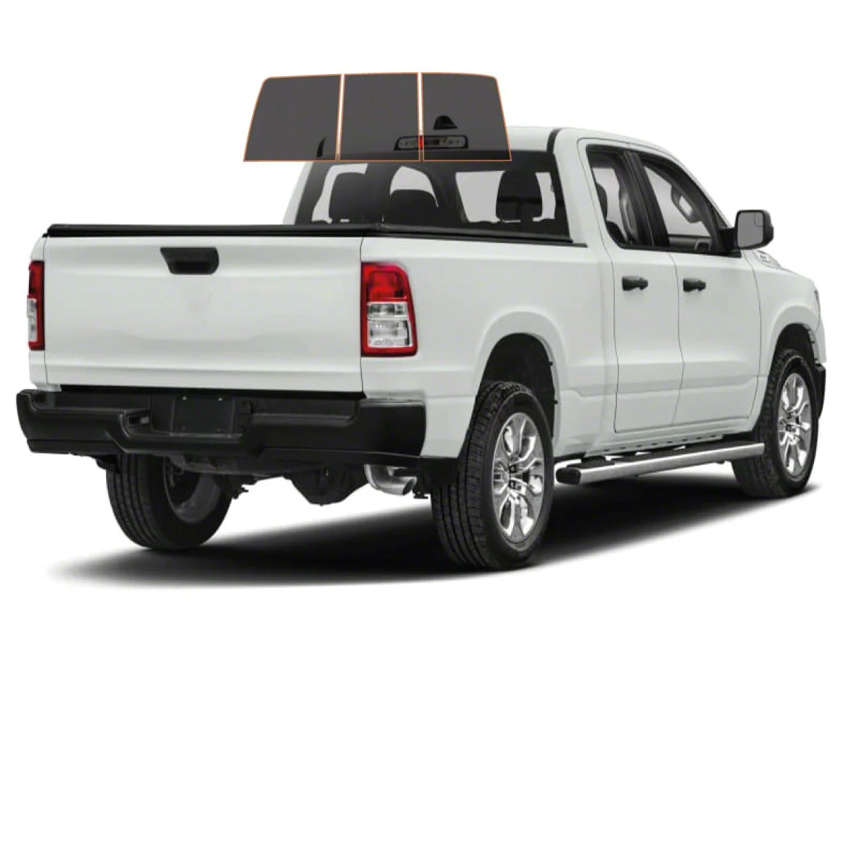 MotoShield Pro 3-Piece Rear Windshield Tint; 15% (09-18 RAM 1500 Quad Cab)