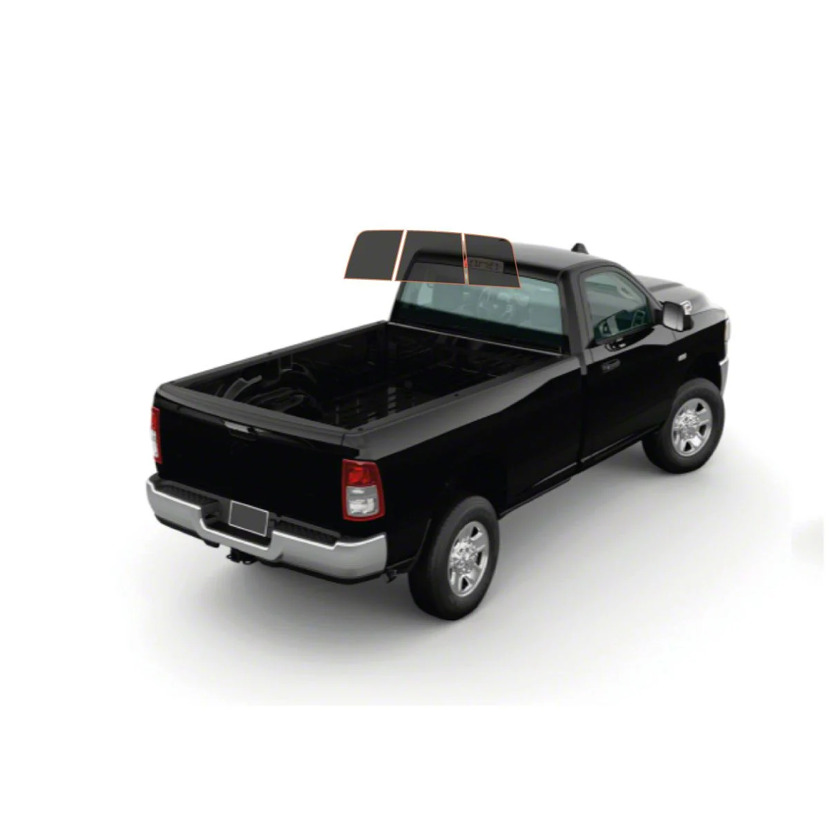 MotoShield Pro 3-Piece Rear Windshield Tint; 25% (10-26 RAM 3500 Regular Cab)
