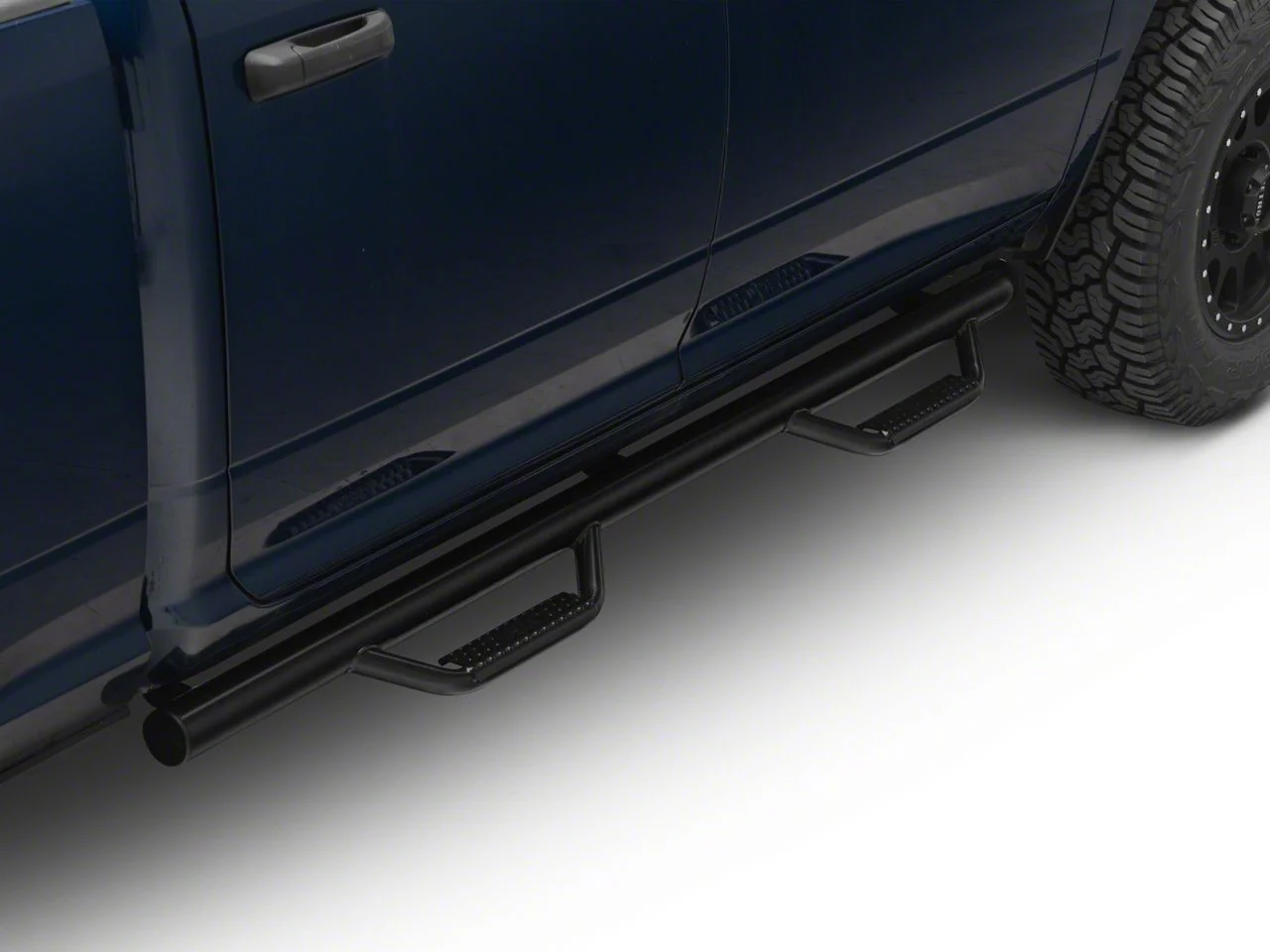 N-Fab Cab Length Nerf Side Step Bars; Textured Black (19-26 RAM 3500 Crew Cab)
