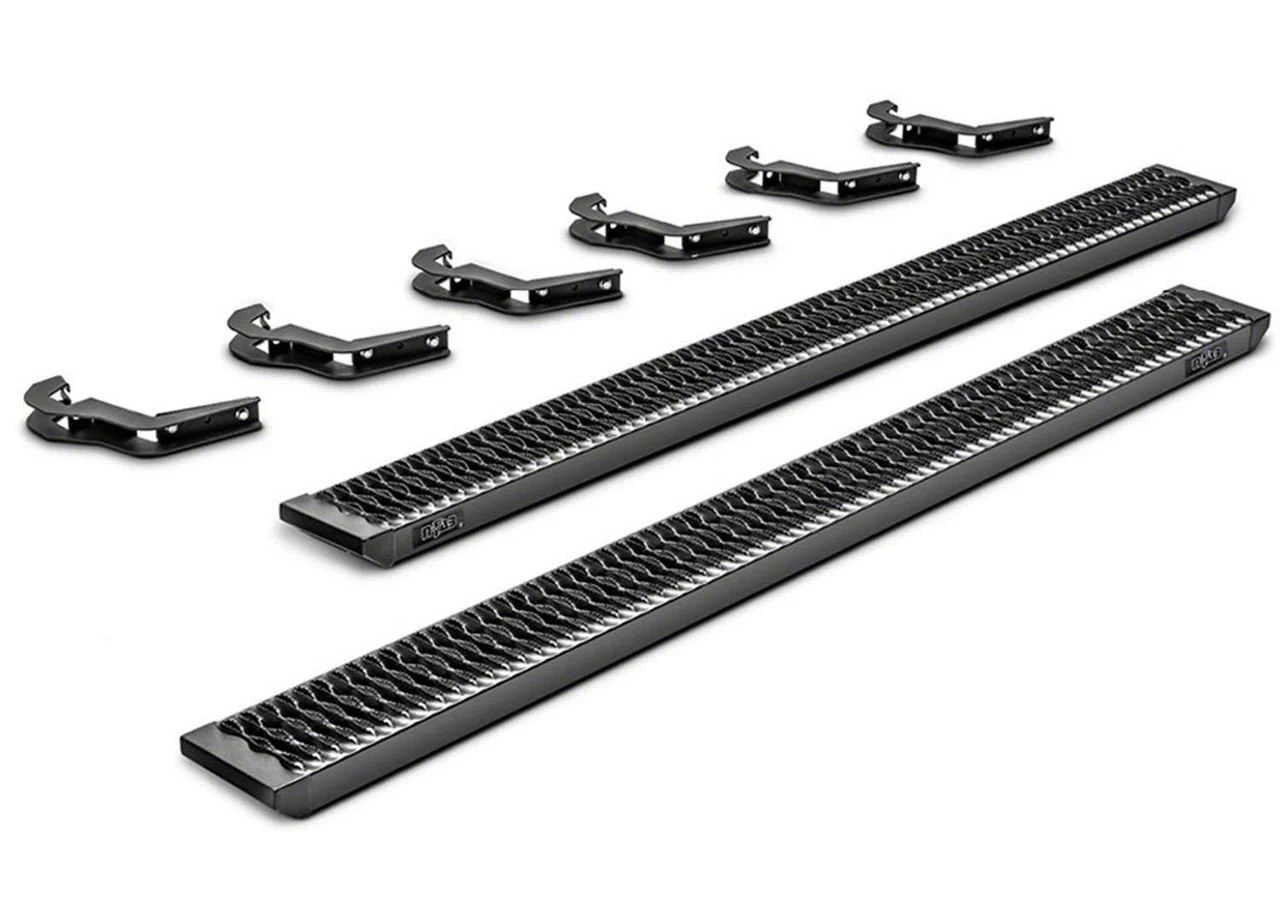 N-Fab Growler Fleet Sure Grip Running Boards; Textured Black (19-26 RAM 3500 Mega Cab)