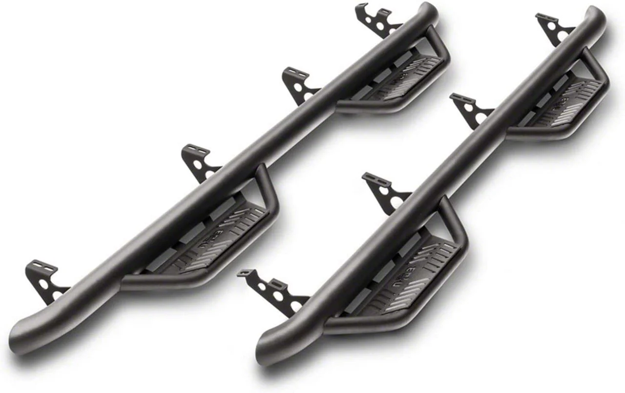 N-Fab Cab Length Podium Nerf Side Step Bars; Textured Black (19-26 RAM 3500 Mega Cab)