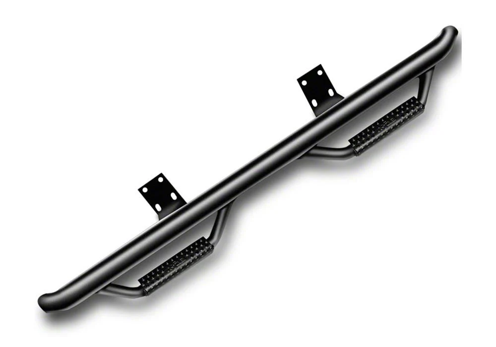 N-Fab Cab Length Nerf Side Step Bars; Textured Black (06-09 RAM 3500 Mega Cab)