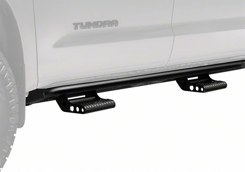 N-Fab Cab Length RKR Side Rails with Detachable Steps; Textured Black (10-18 RAM 3500 Crew Cab)