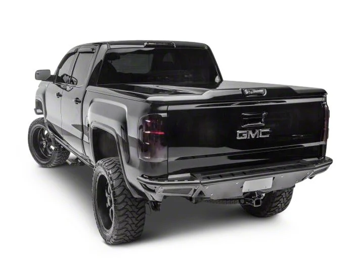 N-Fab R.B.S. Pre-Runner Rear Bumper with Skid Plate; Gloss Black (14-18 Sierra 1500)