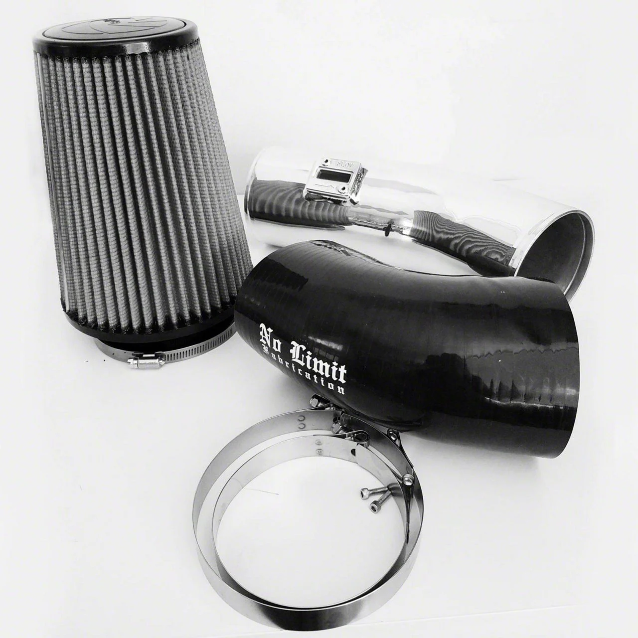 Stage 1 Cold Air Intake with Pro DRY S Filter; Polished (11-16 6.7L Powerstroke F-350 Super Duty)