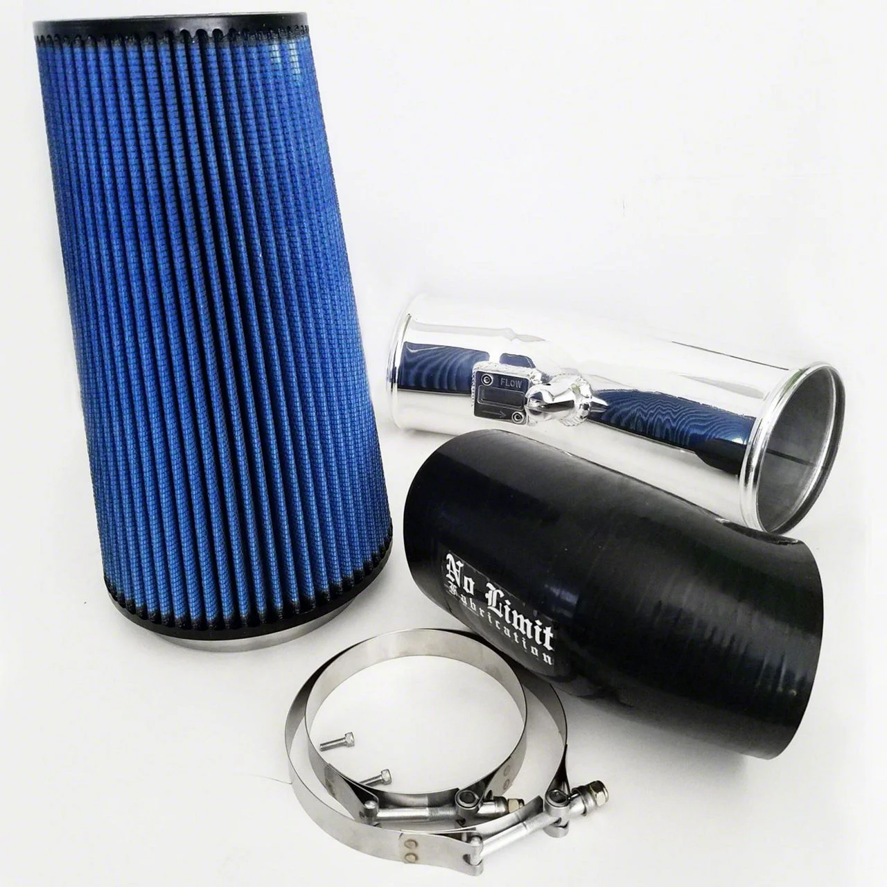 Stage 2 Cold Air Intake with Pro 5R Oiled Filter; Polished (11-16 6.7L Powerstroke F-350 Super Duty)