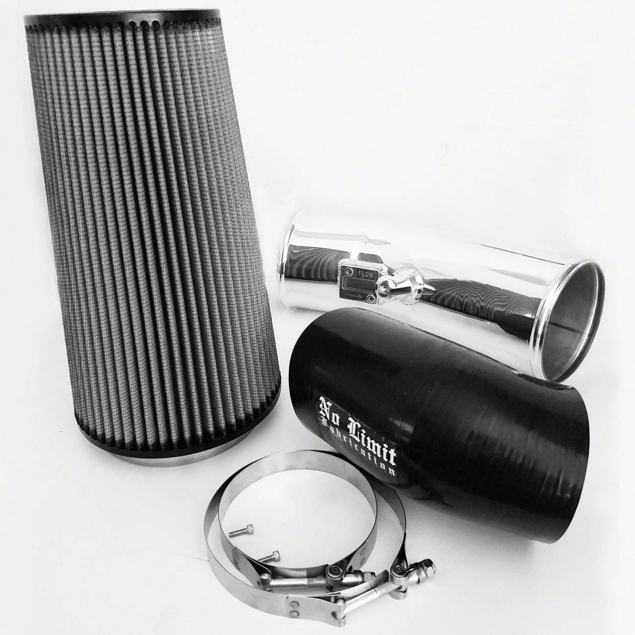 Stage 2 Cold Air Intake with Pro DRY S Filter; Polished (11-16 6.7L Powerstroke F-350 Super Duty)