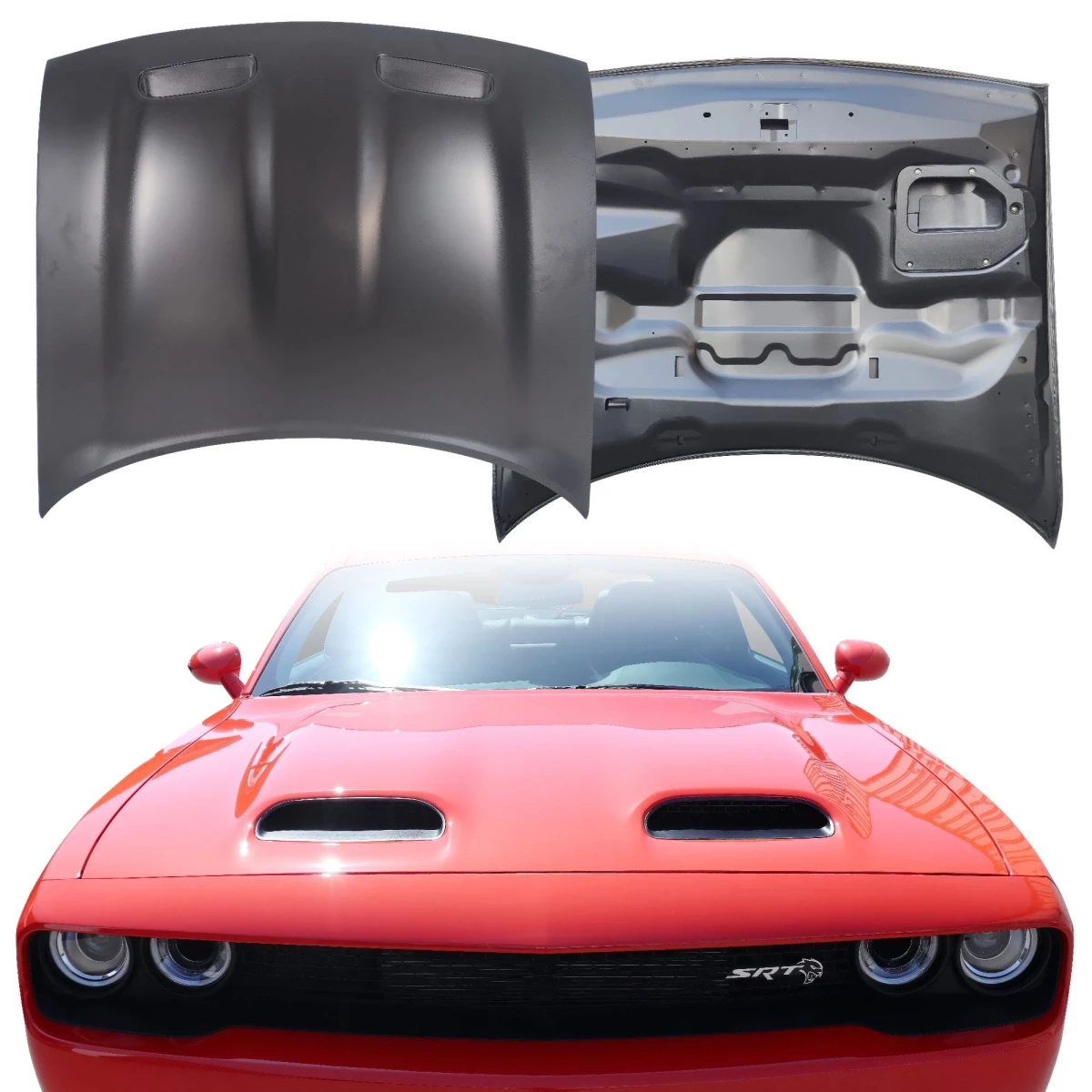 Steel SRT Redeye Style Hood > Dodge Challenger 2008-2023 - 300106