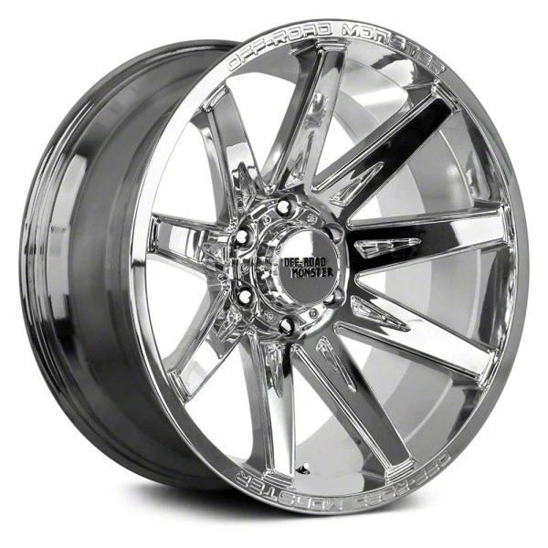 Off Road Monster M25 Chrome 6-Lug Wheel; 22x12; -44mm Offset (07-14 Yukon)