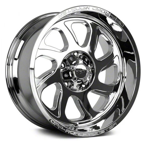 Off Road Monster M22 Chrome 6-Lug Wheel; 22x12; -44mm Offset (21-26 Yukon)