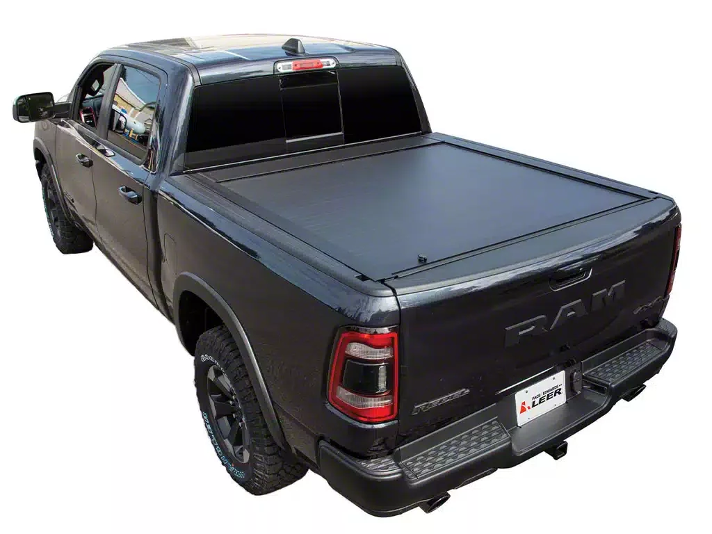 Pace Edwards Full Metal JackRabbit Retractable Bed Cover; Gloss Black (19-26 RAM 1500 w/ 5.7-Foot Box & RAM Box)