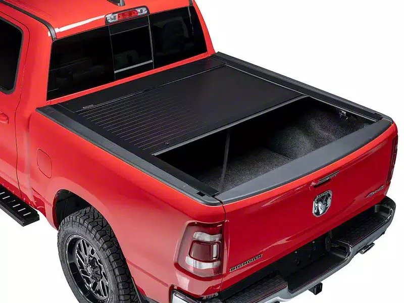 Pace Edwards Full Metal JackRabbit Retractable Bed Cover with Explorer Rails; Gloss Black (19-26 RAM 1500 w/o RAM Box & Multifunction Tailgate)