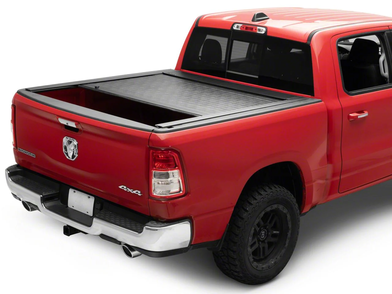 Pace Edwards JackRabbit Retractable Bed Cover; Matte Black with ArmorTek Vinyl Deck (19-26 RAM 1500 w/o Multifunction Tailgate)