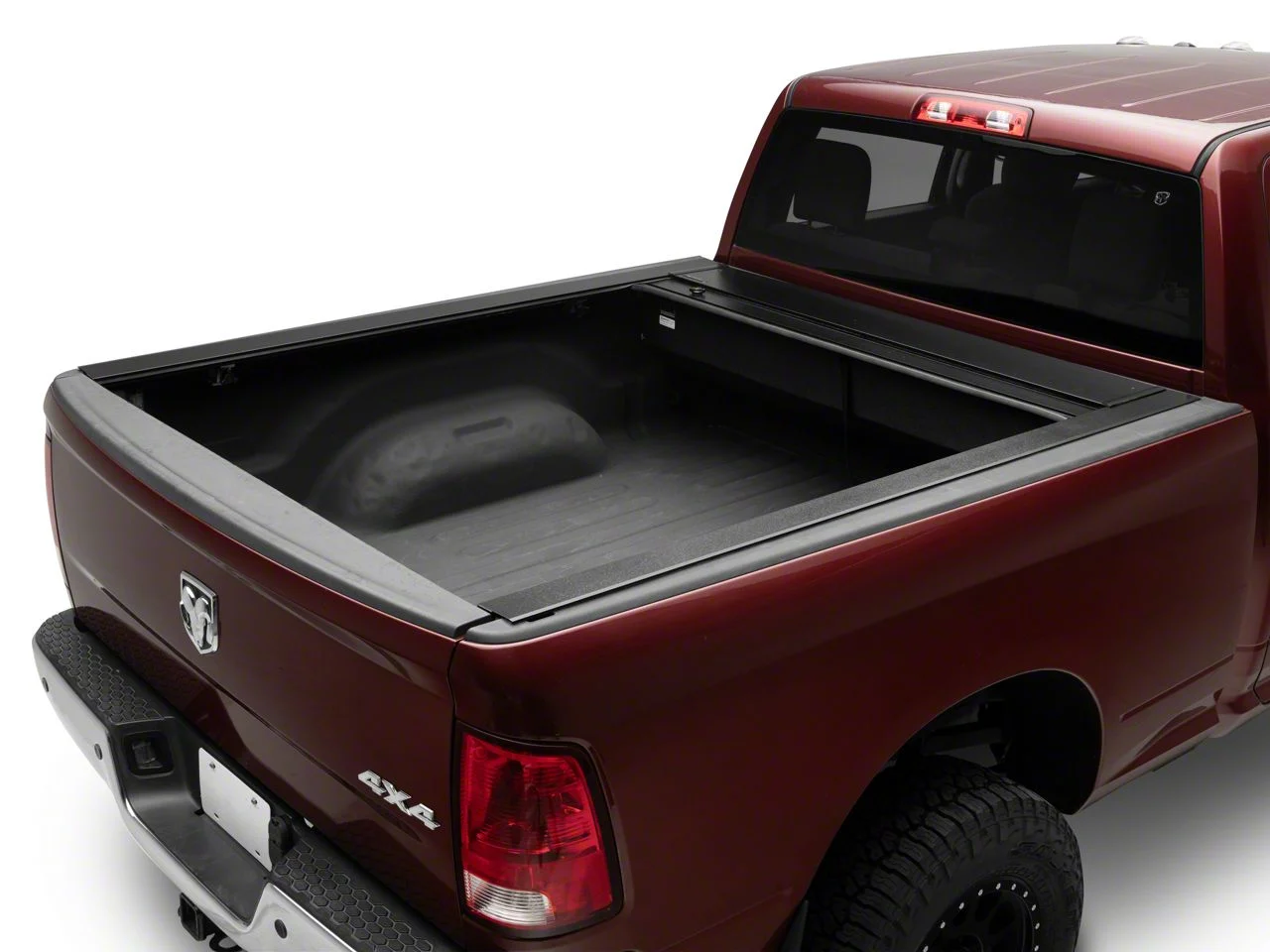 Pace Edwards JackRabbit Retractable Bed Cover; Gloss Black (10-26 RAM 3500)