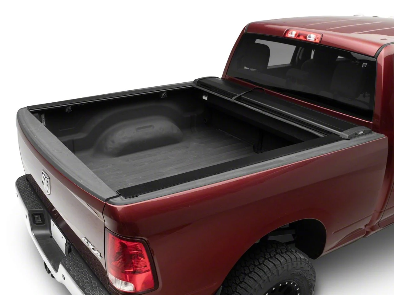 Pace Edwards SwitchBlade Retractable Bed Cover; Gloss Black with ArmorTek Vinyl Deck (10-26 RAM 3500 w/o RAM Box)