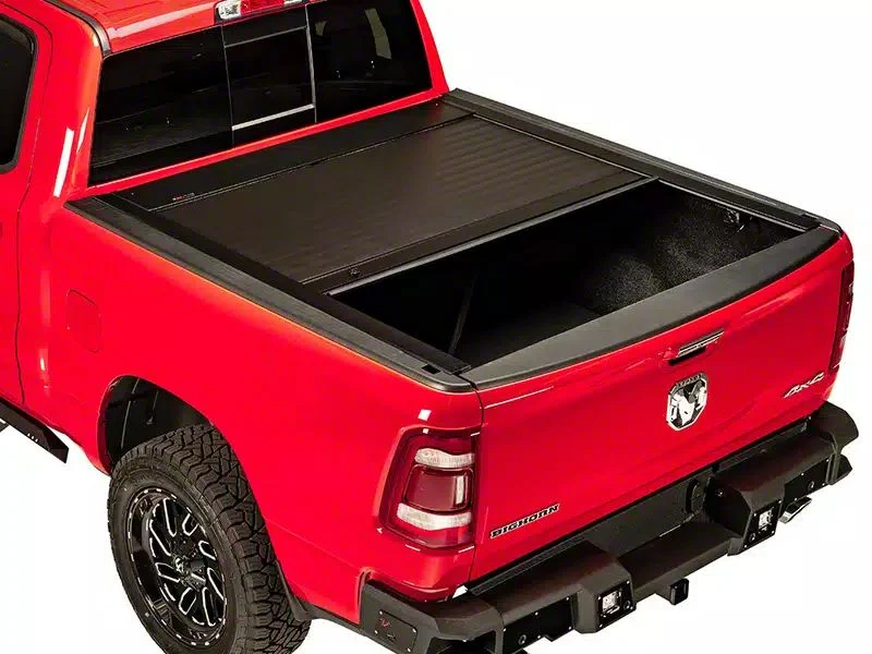 Pace Edwards JackRabbit Retractable Bed Cover with Explorer Rails; Matte Black with ArmorTek Vinyl Deck (19-26 Sierra 1500 w/ 5.80-Foot Short & 6.50-Foot Standard Box)