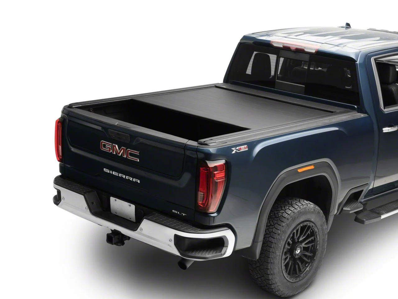 Pace Edwards UltraGroove Metal Retractable Bed Cover; Matte Black (20-26 Sierra 2500 HD w/ 6.90-Foot Standard Box)