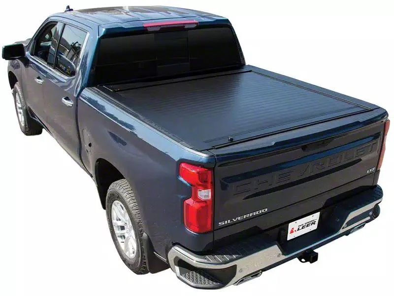 Pace Edwards JackRabbit Retractable Bed Cover; Matte Black with ArmorTek Vinyl Deck (20-26 Silverado 3500 HD w/ 6.90-Foot Standard Box)