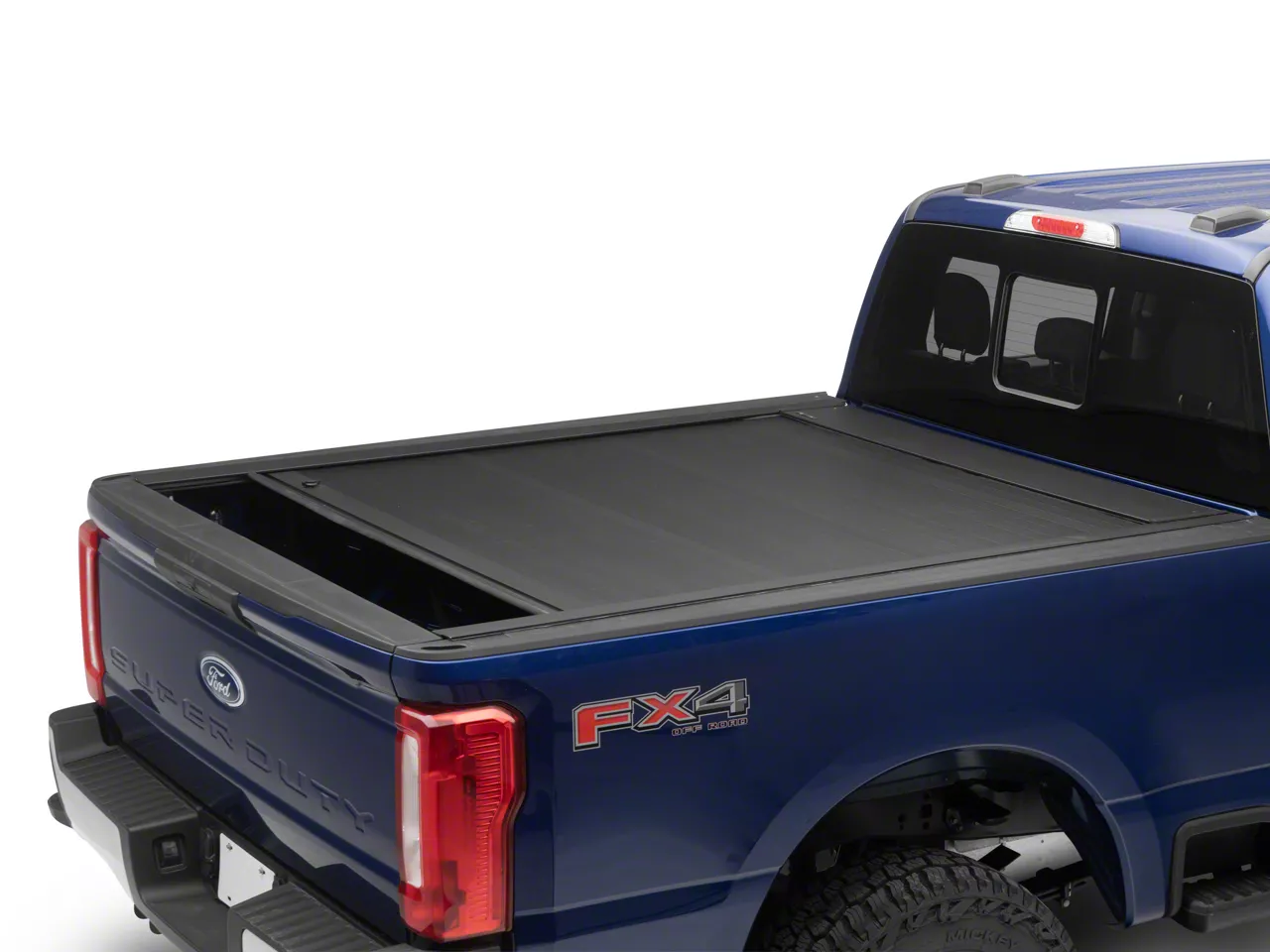 Pace Edwards Full Metal JackRabbit Retractable Bed Cover; Matte Black (17-26 F-250 Super Duty)