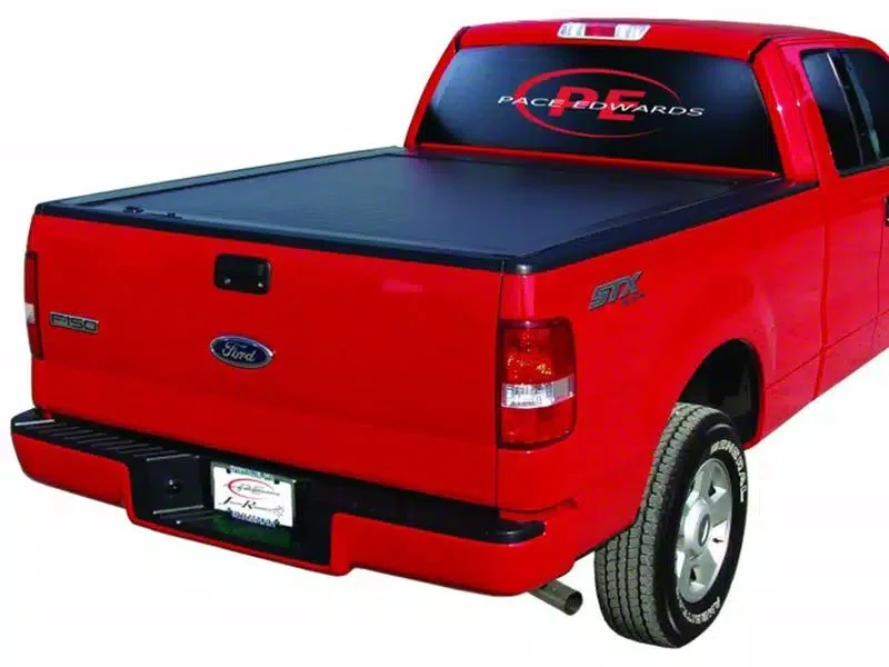 Pace Edwards JackRabbit Retractable Bed Cover; Gloss Black (17-26 F-250 Super Duty)