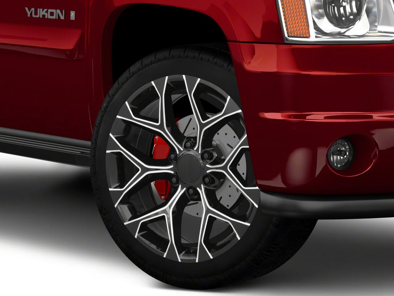 PR176 Gloss Black Milled 6-Lug Wheel; 22x9; 24mm Offset (07-14 Yukon)