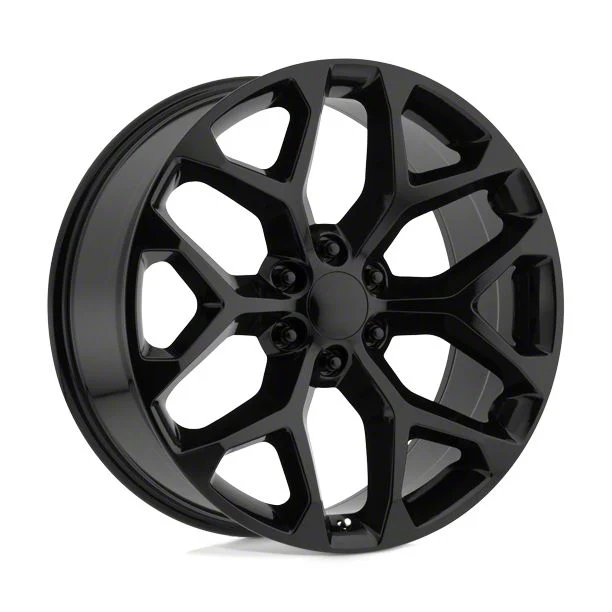 PR176 Black Chrome 6-Lug Wheel; 22x9; 24mm Offset (15-20 Yukon)