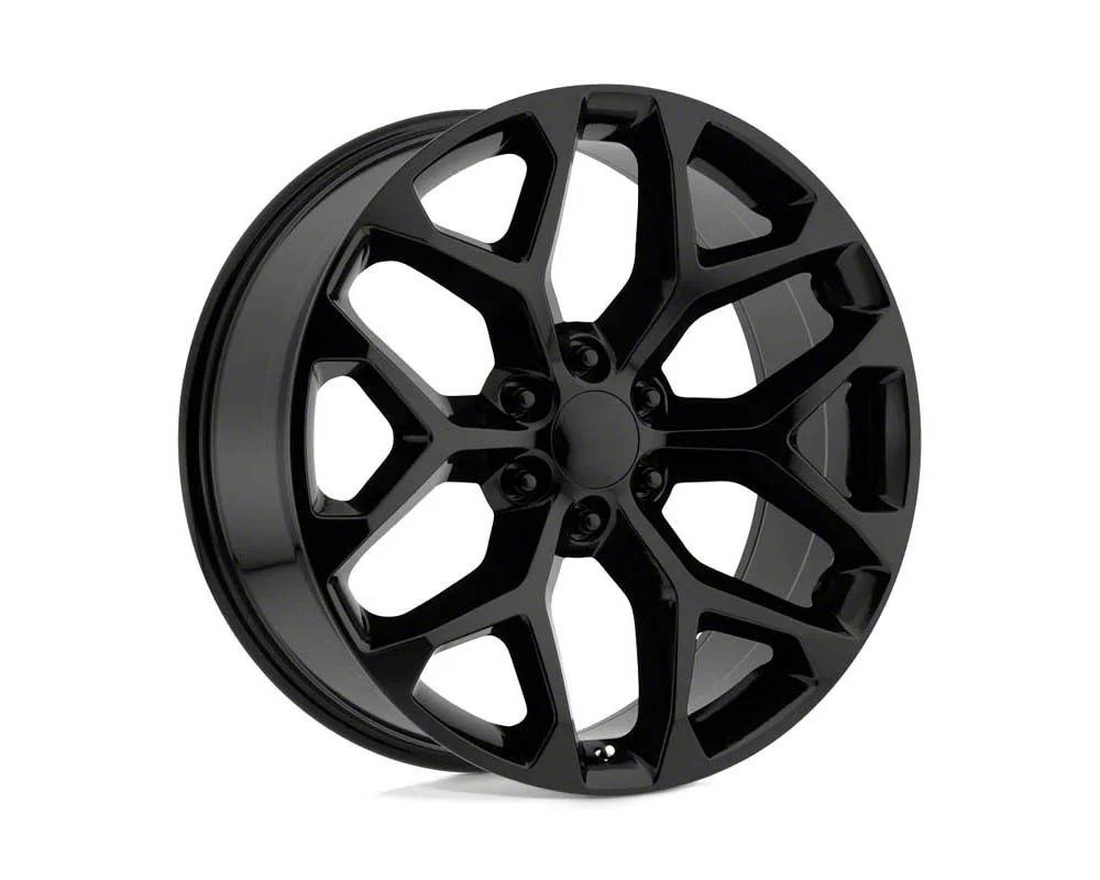 PR176 Black Chrome 6-Lug Wheel; 24x10; 24mm Offset (15-20 Yukon)