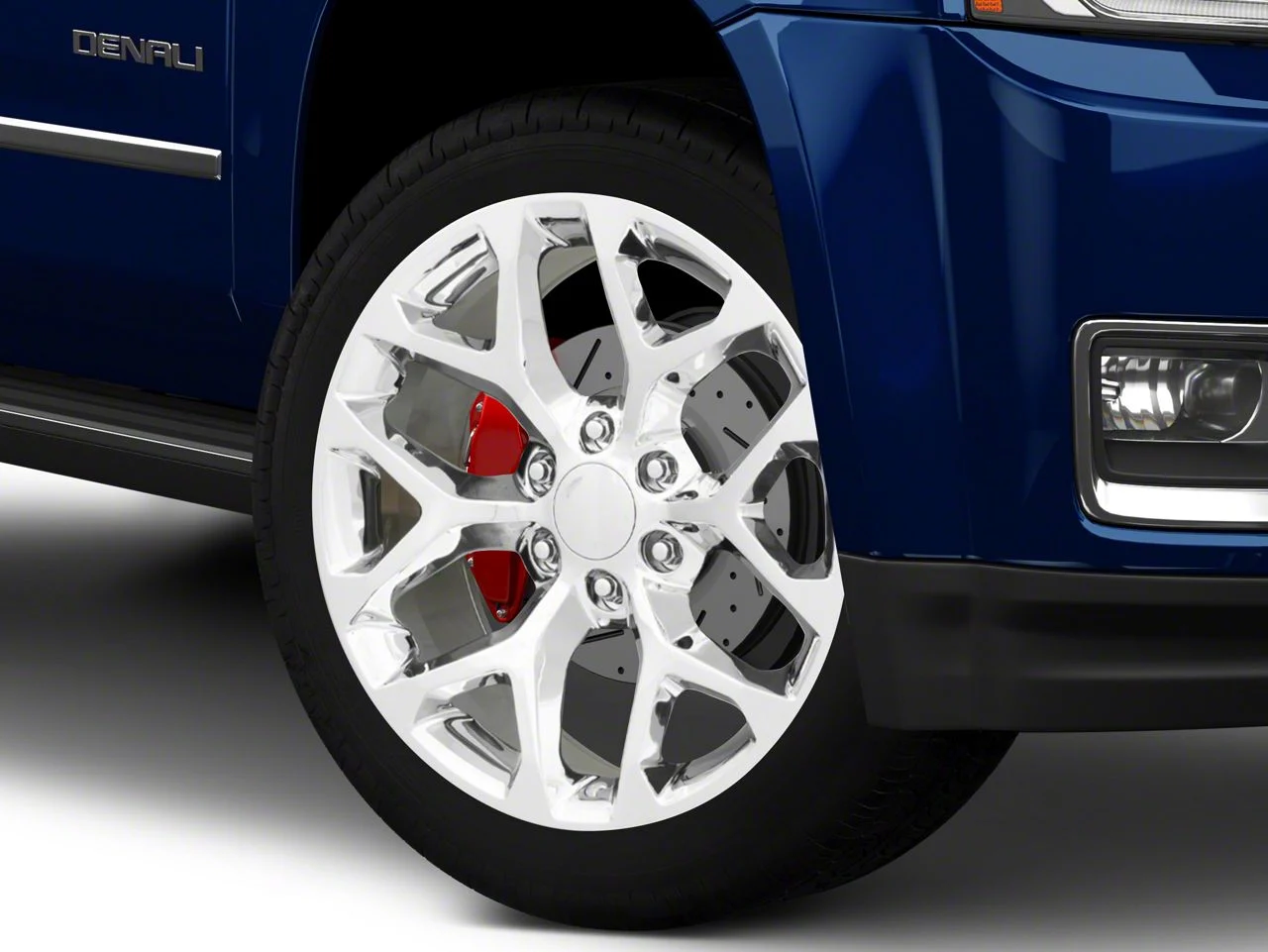PR176 Chrome 6-Lug Wheel; 24x10; 24mm Offset (15-20 Yukon)