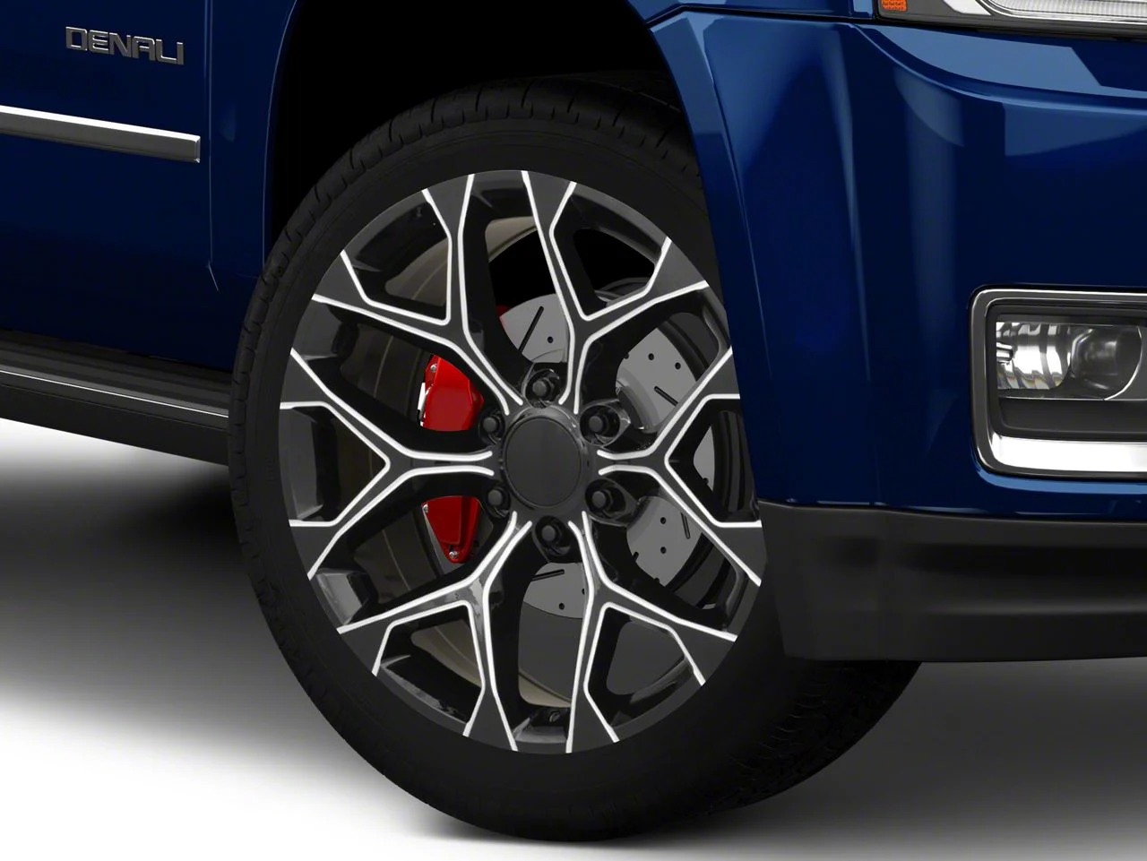 PR176 Gloss Black Milled 6-Lug Wheel; 24x10; 24mm Offset (15-20 Yukon)