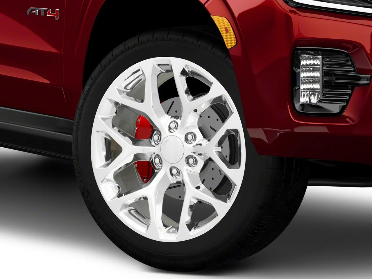 PR176 Chrome 6-Lug Wheel; 24x10; 24mm Offset (21-26 Yukon)