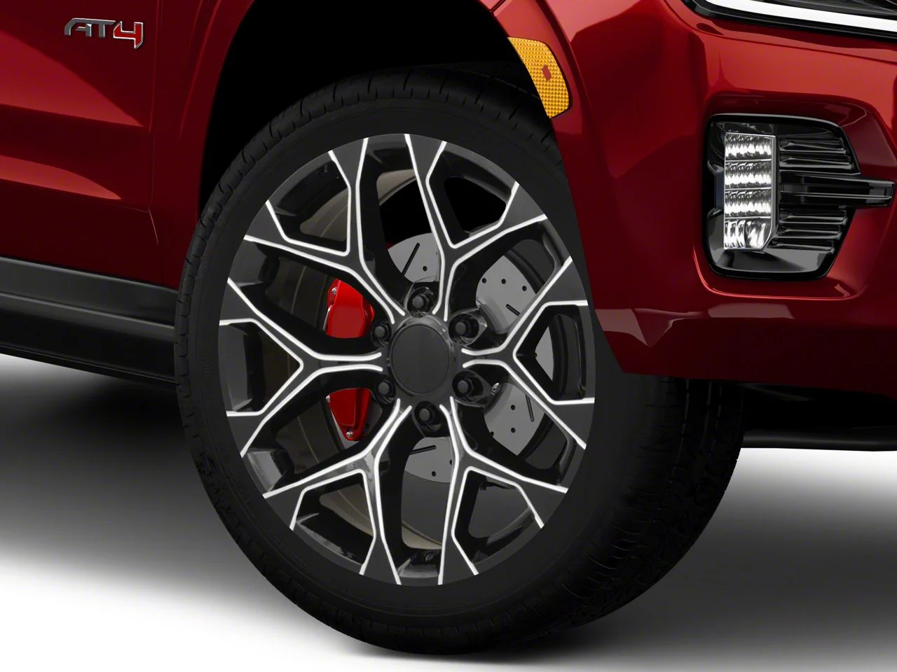PR176 Gloss Black Milled 6-Lug Wheel; 24x10; 24mm Offset (21-26 Yukon)