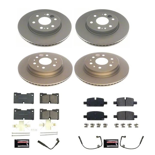 PowerStop Z17 Evolution Plus 6-Lug Brake Rotor and Pad Kit; Front and Rear (21-26 Tahoe, Excluding Police)