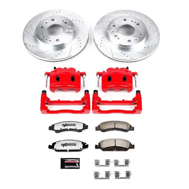 PowerStop Z36 Extreme Truck and Tow 6-Lug Brake Rotor, Pad and Caliper Kit; Front (08-20 Tahoe, Excluding Police)