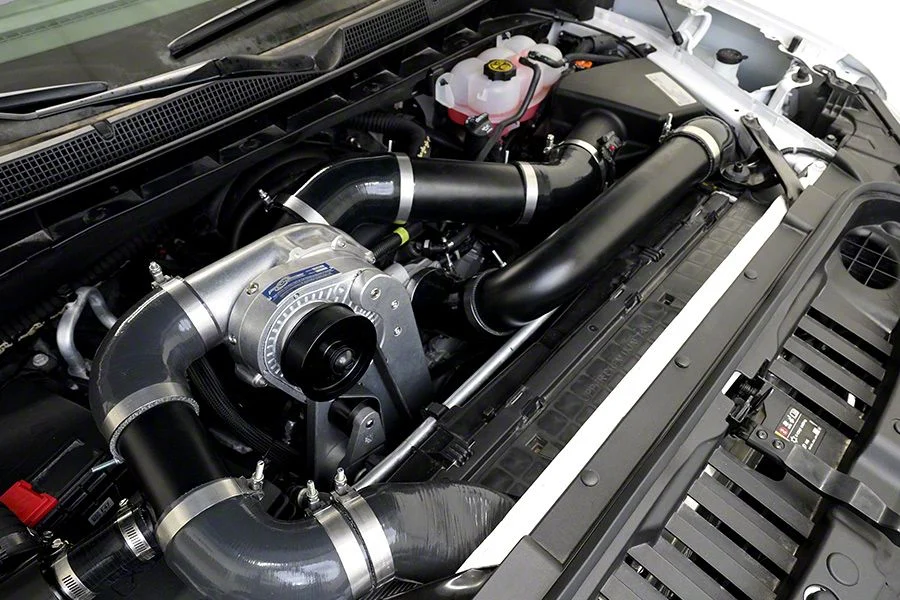 Procharger High Output Intercooled Supercharger Complete Kit with P-1SC; Satin Finish (19-26 5.3L Sierra 1500)