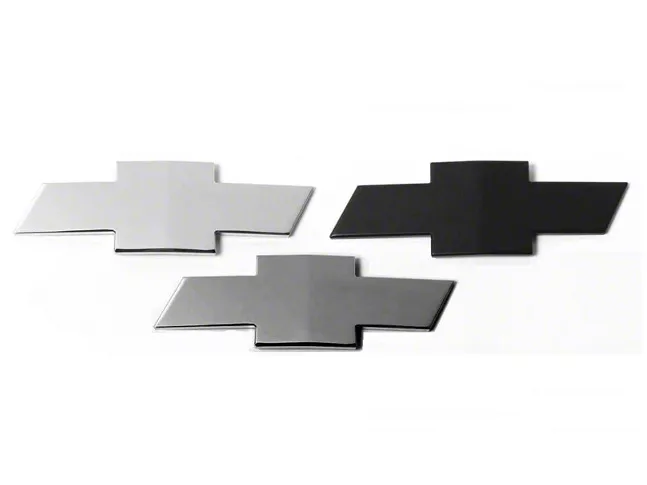Putco Grille and Tailgate Emblems; Gunmetal Chrome (07-13 Silverado 1500)