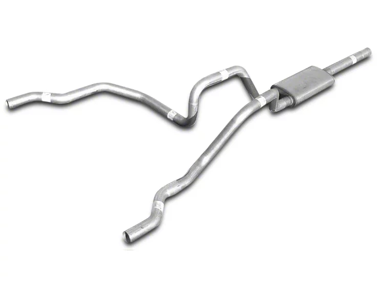 Pypes Violator Dual Exhaust System with Polished Tips; Rear Exit (10-26 5.3L Sierra 1500)