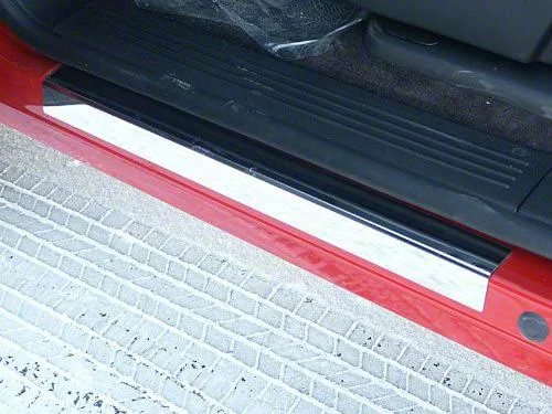 Door Sill Trim; Stainless Steel (07-13 Sierra 1500 Crew Cab)