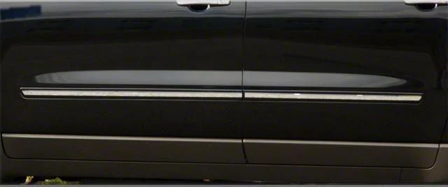 Rocker Panel Insert Trim; Stainless Steel (07-13 Sierra 1500 Crew Cab)