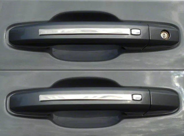 Door Handle Accent Trim; Stainless Steel (19-26 Silverado 1500 Double Cab)
