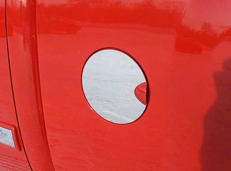 Gas Door Cover Trim; Stainless Steel (07-13 Silverado 1500)