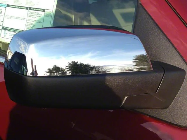 Standard Mirror Covers; Chrome (14-18 Silverado 1500)