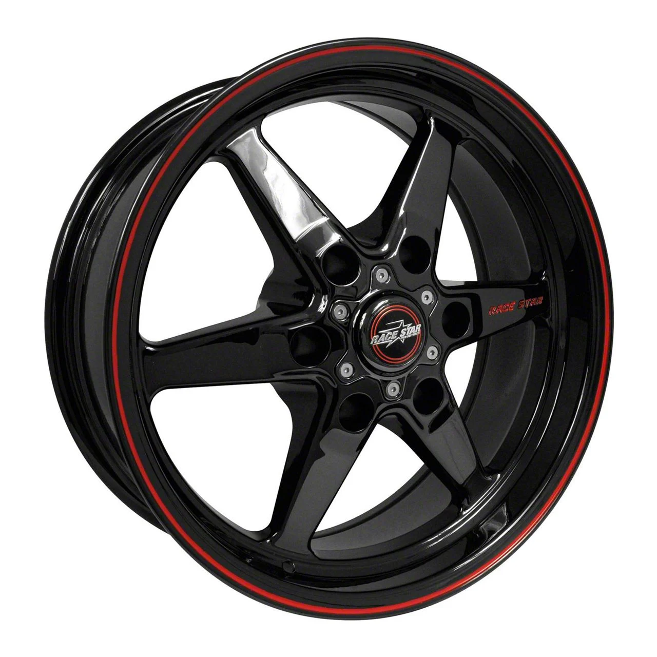 Race Star 93 Truck Star Black Chrome 6-Lug Wheel; Front; Only; 17x7; 0mm Offset (15-20 F-150)