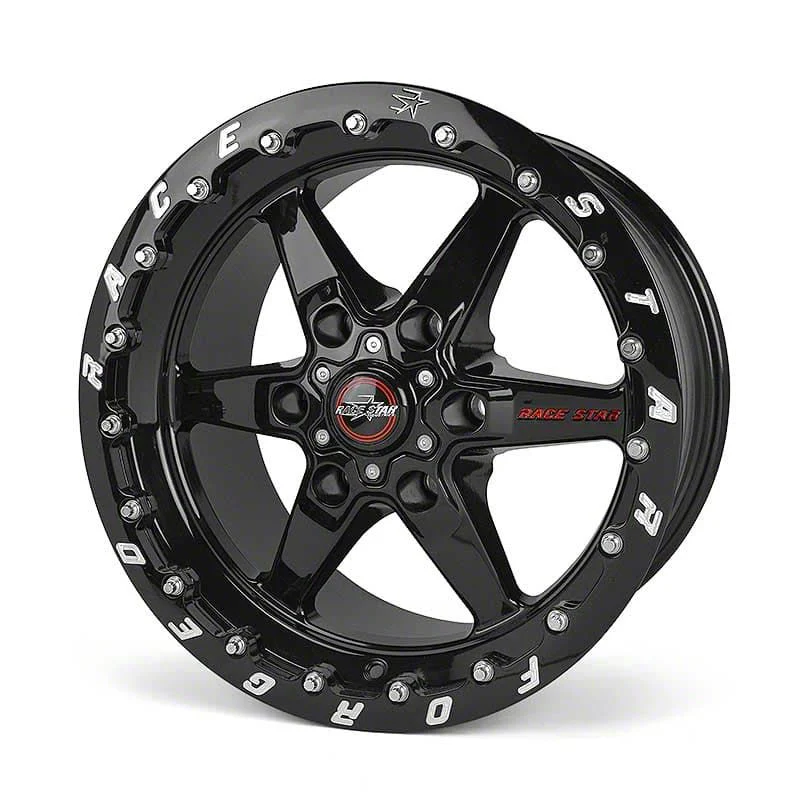 Race Star 93 Truck Star Gloss Black 6-Lug Wheel; 17x9.5; 25mm Offset (15-20 Yukon)